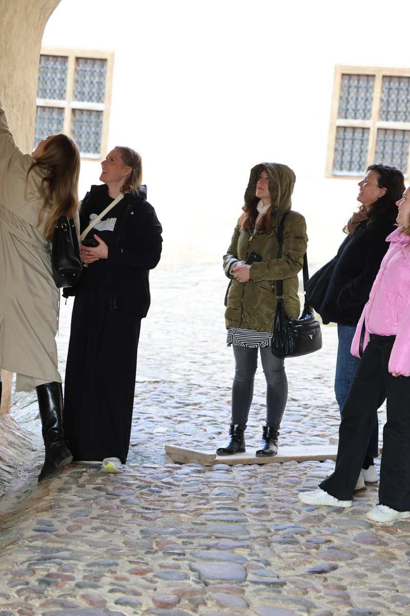 The inner medieval courtyard of Bauska Castle