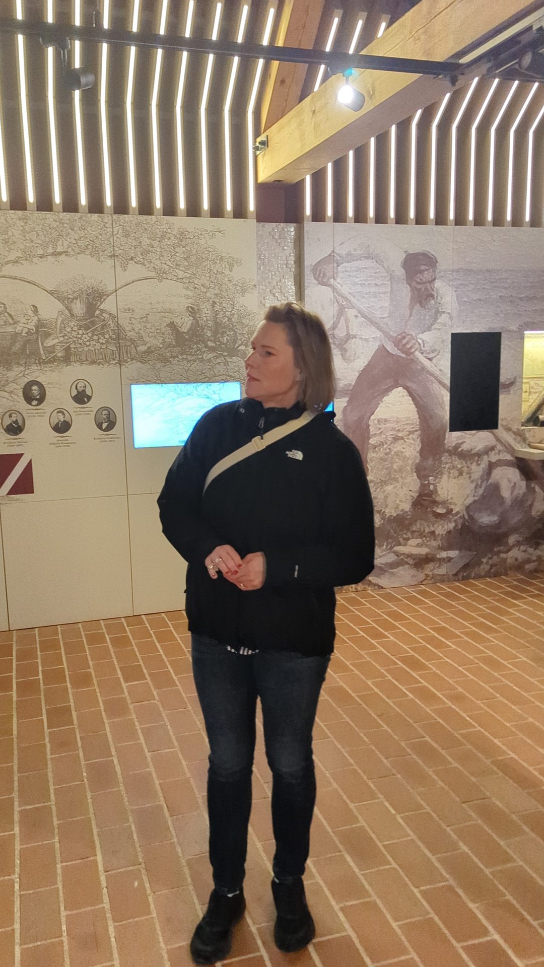 Guide at a Turaida Museum Reserve exhibit