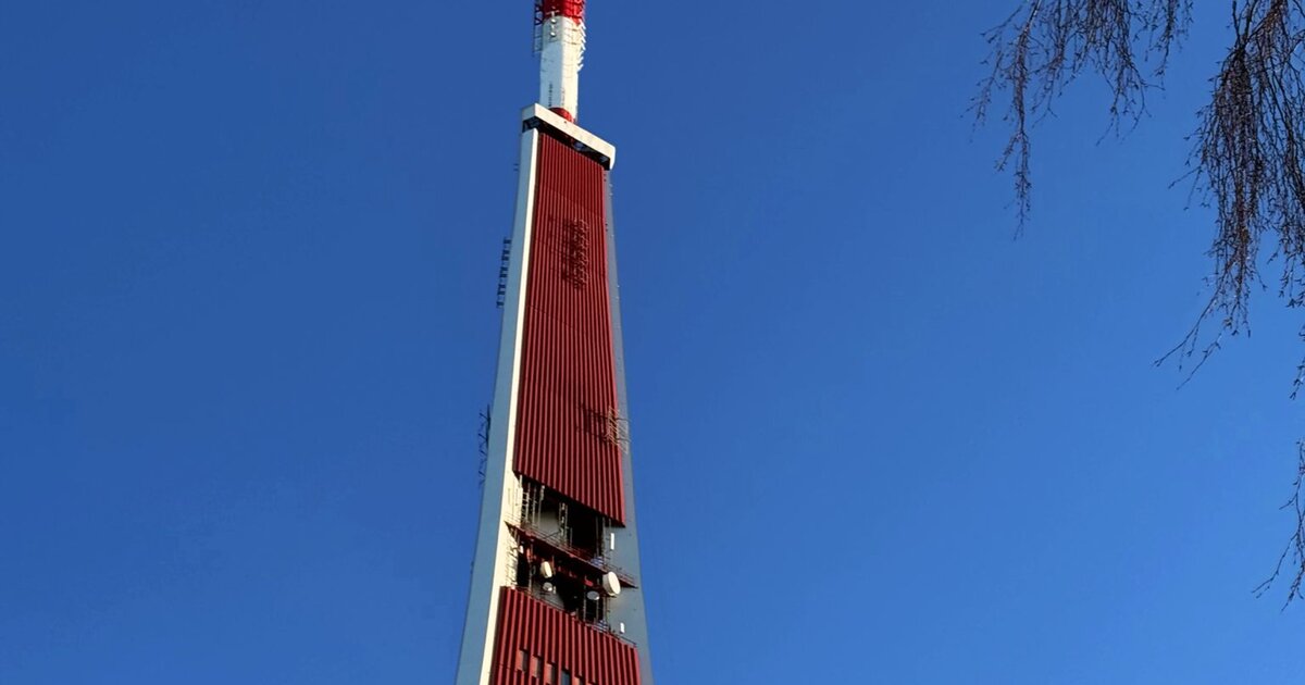 Riga's 368.5 m TV Tower — the tallest free-standing structure in the European Union.